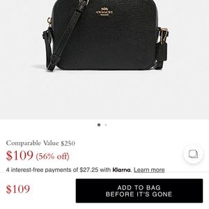 Coach wallet and purse- never used